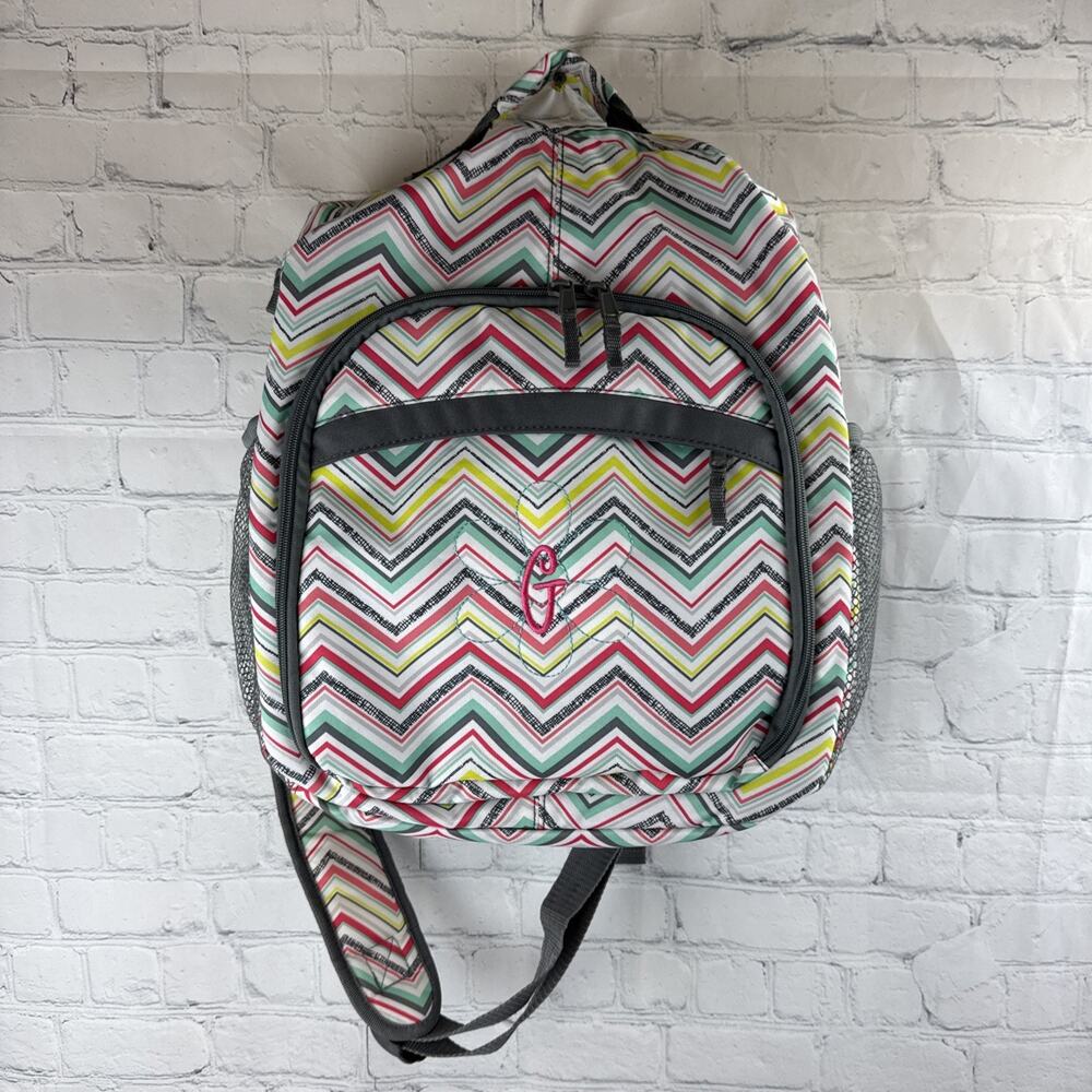 THIRTY-ONE PARTY PUNCH CHEVRON SLING BAG CAMERA / DIAPER BAG / BACKPACK 18x13x6